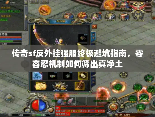 传奇sf反外挂强服终极避坑指南，零容忍机制如何筛出真净土