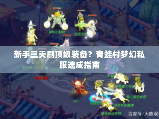 新手三天刷顶级装备？青蛙村梦幻私服速成指南