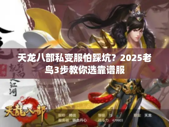 天龙八部私变服怕踩坑？2025老鸟3步教你选靠谱服