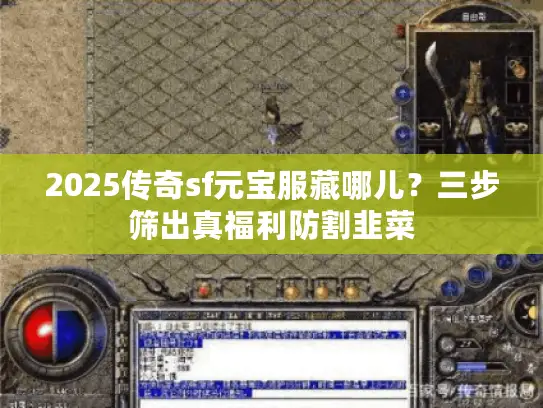 2025传奇sf元宝服藏哪儿？三步筛出真福利防割韭菜