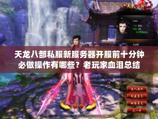 天龙八部私服新服务器开服前十分钟必做操作有哪些?老玩家血泪总结 天龙八部私服新服务器开服前十分钟必做操作有哪些?老玩家血泪总结