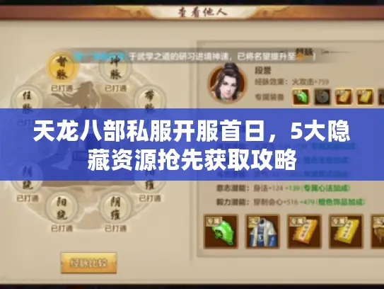 天龙八部私服开服首日,5大隐藏资源抢先获取攻略 天龙八部私服开服首日,5大隐藏资源抢先获取攻略