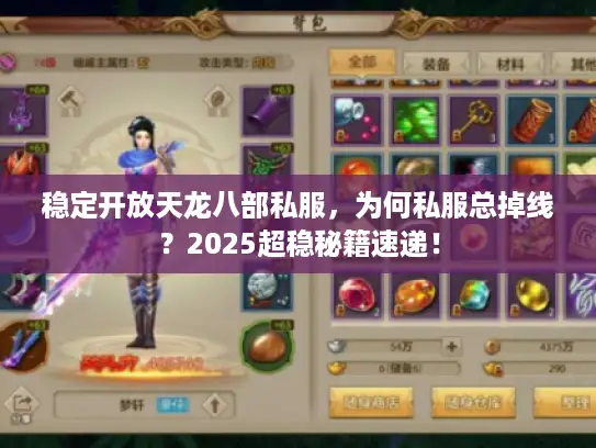 稳定开放天龙八部私服，为何私服总掉线？2025超稳秘籍速递！
