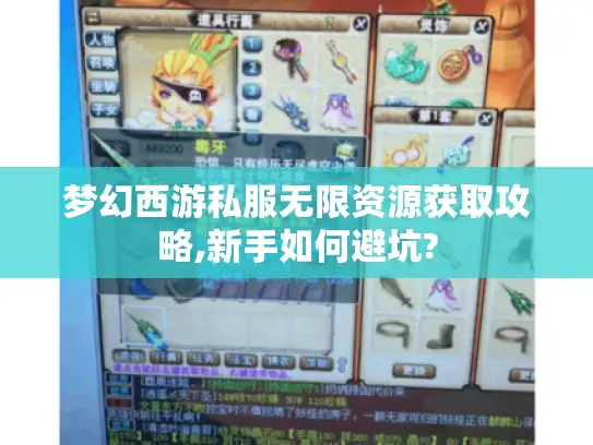 梦幻西游私服无限资源获取攻略,新手如何避坑?