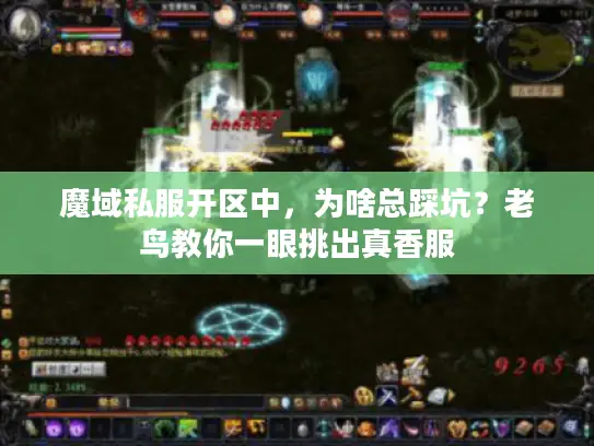 魔域私服开区中，为啥总踩坑？老鸟教你一眼挑出真香服