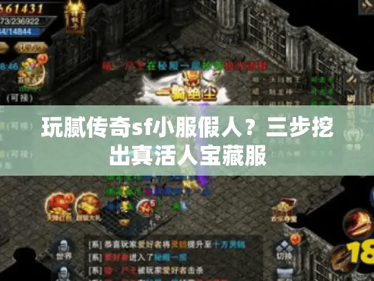 玩腻传奇sf小服假人？三步挖出真活人宝藏服