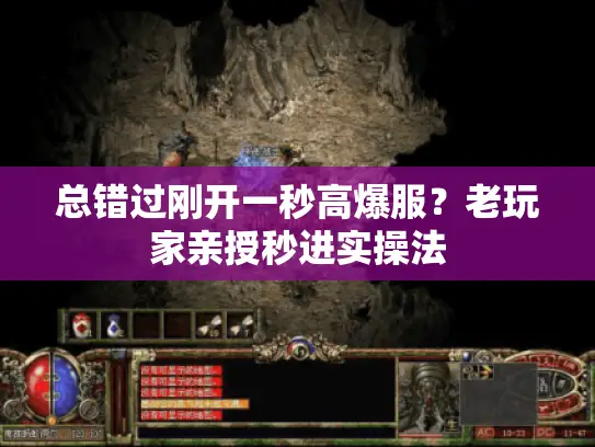 总错过刚开一秒高爆服?老玩家亲授秒进实操法 总错过刚开一秒高爆服?老玩家亲授秒进实操法