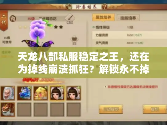 天龙八部私服稳定之王，还在为掉线崩溃抓狂？解锁永不掉线秘诀！