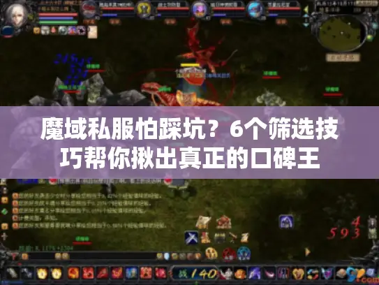 魔域私服怕踩坑？6个筛选技巧帮你揪出真正的口碑王