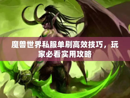 魔兽世界私服单刷高效技巧,玩家必看实用攻略 魔兽世界私服单刷高效技巧,玩家必看实用攻略
