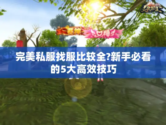 完美私服找服比较全?新手必看的5大高效技巧