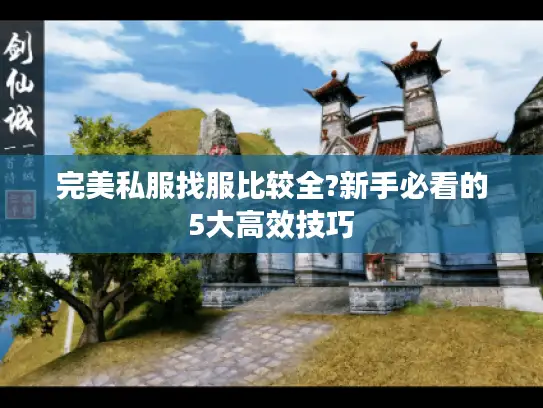 完美私服找服比较全?新手必看的5大高效技巧