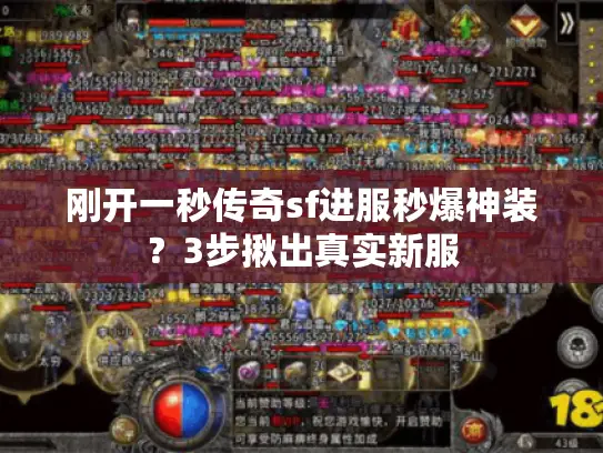 刚开一秒传奇sf进服秒爆神装？3步揪出真实新服