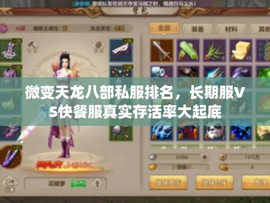 微变天龙八部私服排名,长期服VS快餐服真实存活率大起底 微变天龙八部私服排名,长期服VS快餐服真实存活率大起底