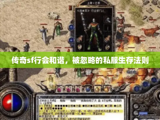 传奇sf行会和谐，被忽略的私服生存法则