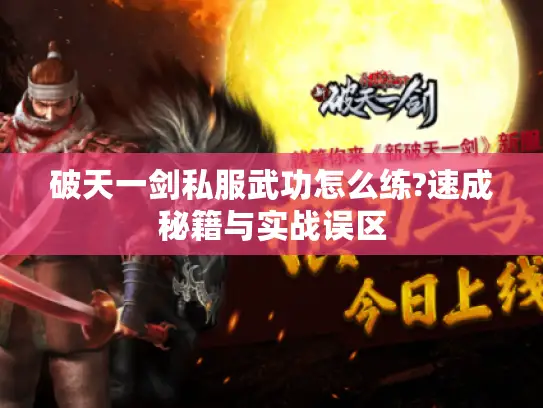 破天一剑私服武功怎么练?速成秘籍与实战误区