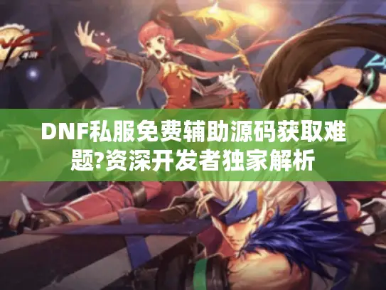 DNF私服免费辅助源码获取难题?资深开发者独家解析