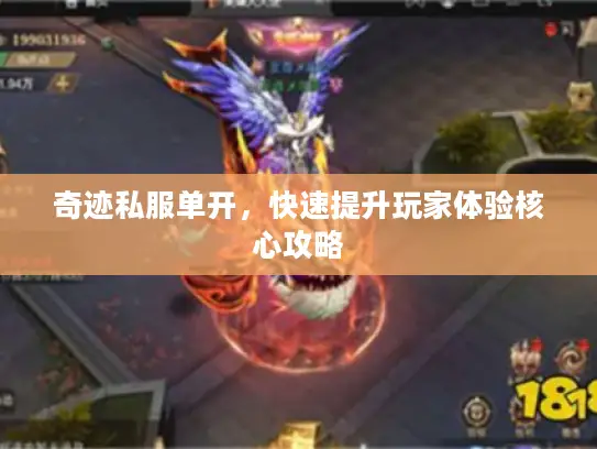 奇迹私服单开,快速提升玩家体验核心攻略 奇迹私服单开,快速提升玩家体验核心攻略