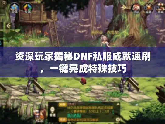 资深玩家揭秘DNF私服成就速刷，一键完成特殊技巧