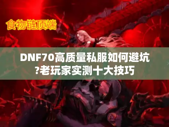 DNF70高质量私服如何避坑?老玩家实测十大技巧