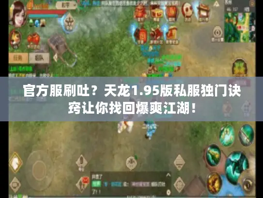 官方服刷吐?天龙1.95版私服独门诀窍让你找回爆爽江湖! 官方服刷吐?天龙1.95版私服独门诀窍让你找回爆爽江湖!