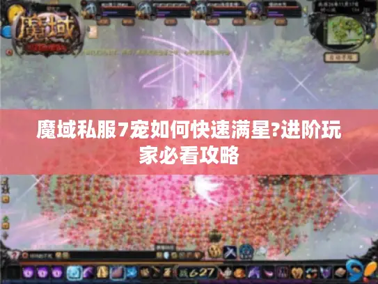 魔域私服7宠如何快速满星?进阶玩家必看攻略