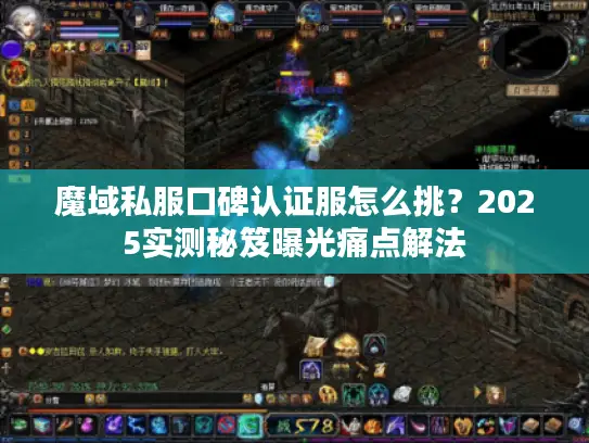 魔域私服口碑认证服怎么挑？2025实测秘笈曝光痛点解法