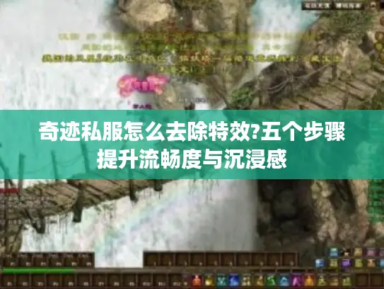 奇迹私服怎么去除特效?五个步骤提升流畅度与沉浸感