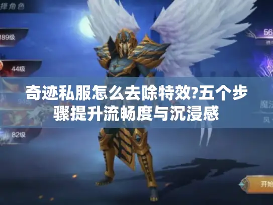 奇迹私服怎么去除特效?五个步骤提升流畅度与沉浸感