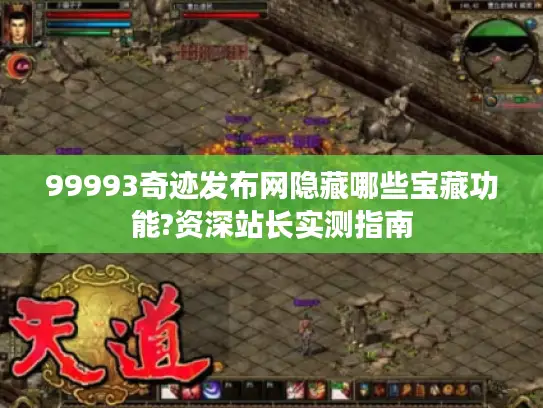 99993奇迹发布网隐藏哪些宝藏功能?资深站长实测指南
