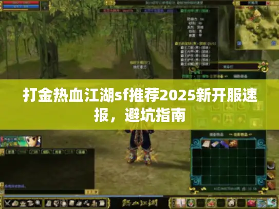 打金热血江湖sf推荐2025新开服速报，避坑指南