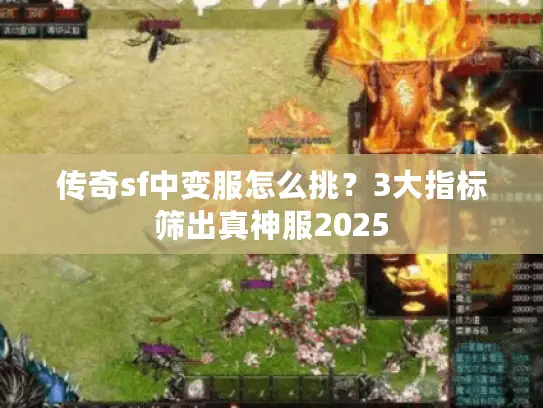 传奇sf中变服怎么挑?3大指标筛出真神服2025 传奇sf中变服怎么挑?3大指标筛出真神服2025