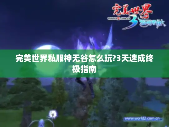 完美世界私服神无谷怎么玩?3天速成终极指南