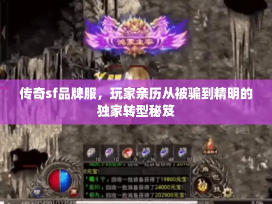 传奇sf品牌服，玩家亲历从被骗到精明的独家转型秘笈