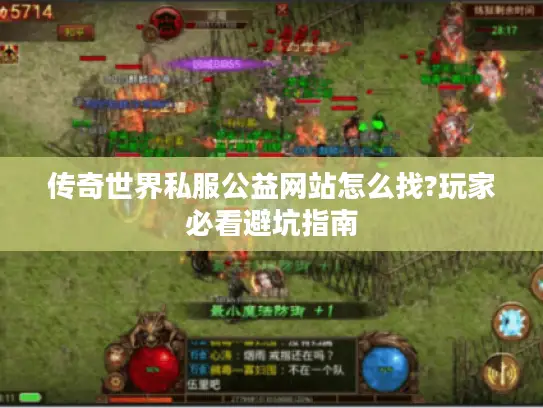 传奇世界私服公益网站怎么找?玩家必看避坑指南 传奇世界私服公益网站怎么找?玩家必看避坑指南