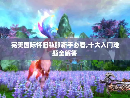 完美国际怀旧私服新手必看,十大入门难题全解答 完美国际怀旧私服新手必看,十大入门难题全解答
