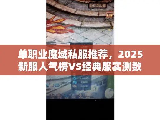 单职业魔域私服推荐，2025新服人气榜VS经典服实测数据