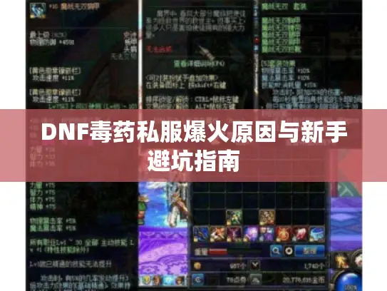 DNF毒药私服爆火原因与新手避坑指南