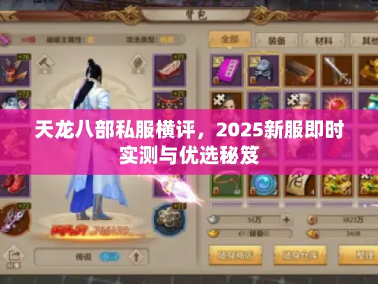 天龙八部私服横评，2025新服即时实测与优选秘笈