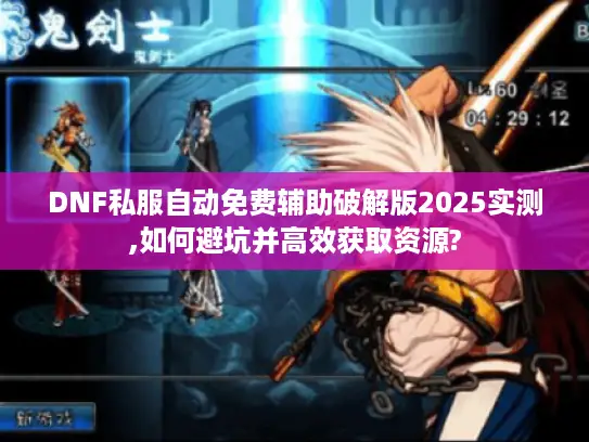 DNF私服自动免费辅助破解版2025实测,如何避坑并高效获取资源?