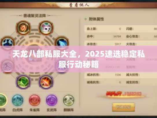 天龙八部私服大全，2025速选稳定私服行动秘籍
