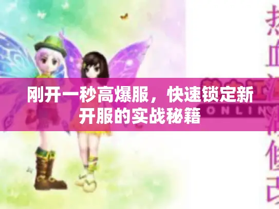 刚开一秒高爆服，快速锁定新开服的实战秘籍