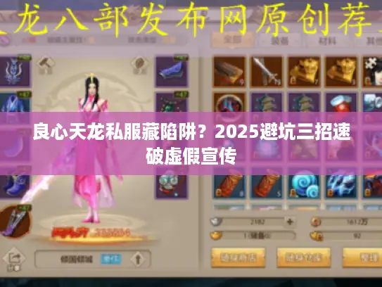 良心天龙私服藏陷阱？2025避坑三招速破虚假宣传