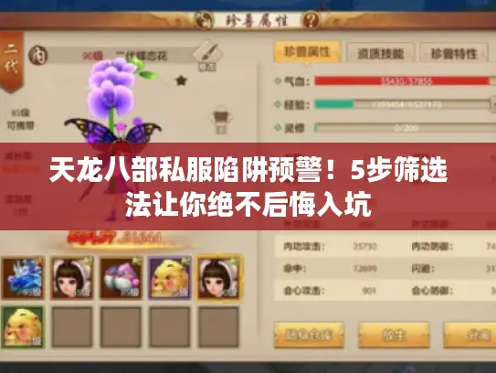 天龙八部私服陷阱预警!5步筛选法让你绝不后悔入坑 天龙八部私服陷阱预警!5步筛选法让你绝不后悔入坑
