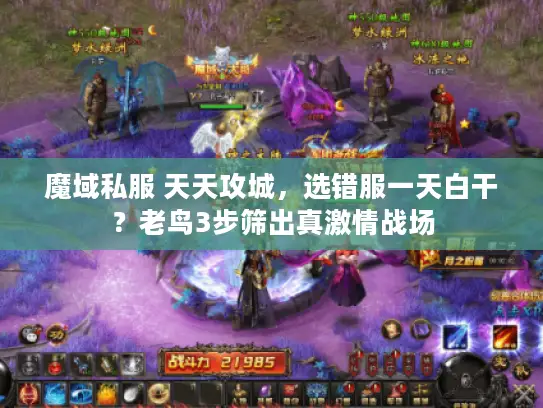 魔域私服 天天攻城，选错服一天白干？老鸟3步筛出真激情战场