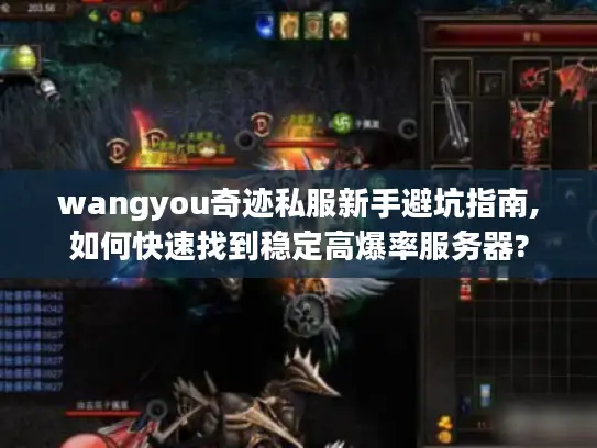 wangyou奇迹私服新手避坑指南,如何快速找到稳定高爆率服务器?