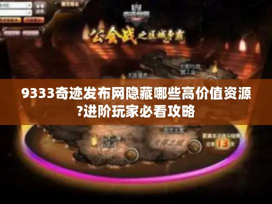9333奇迹发布网隐藏哪些高价值资源?进阶玩家必看攻略