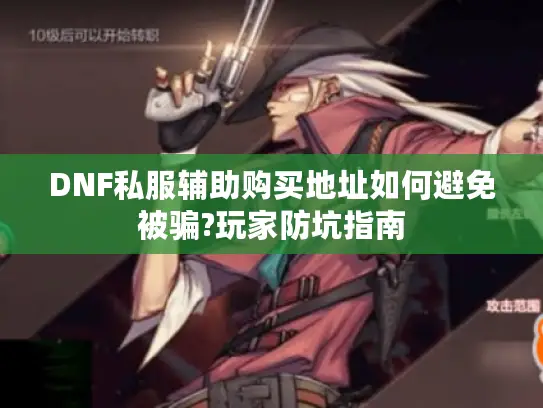 DNF私服辅助购买地址如何避免被骗?玩家防坑指南