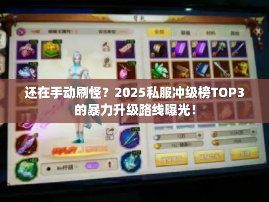 还在手动刷怪？2025私服冲级榜TOP3的暴力升级路线曝光！
