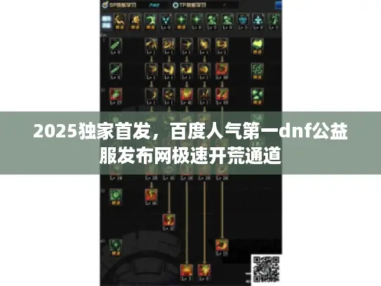 2025独家首发，百度人气第一dnf公益服发布网极速开荒通道